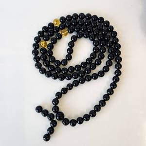 ลูกประคำพุทธศาสนา, ลูกปัดอำพันเชอร์รี่พร้อมตัวคั่นสีเหลือง, อำพันบอลติกธรรมชาติ - Product Image 3