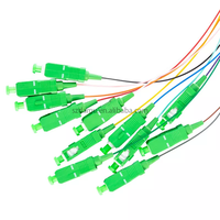 Kabel Patch Jumper Fiber Optik Singlemode SC/APC 12 Core LSZH 0.9mm DAMU Fast Shipping, Panjang Dapat Disesuaikan, Garansi 1 Tahun