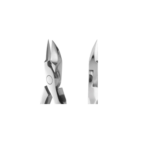 Pinces à cuticules pointues avec manche ergonomique en acier chirurgical poli Pince à mâchoires complètes Pinces à usage de salon Lames de coupe de 15mm - Product Image 2