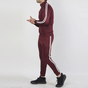 Survêtements pour hommes à fermeture éclair très vendus, respirants, coupe ajustée, avec col montant, imprimé brodé, collection d'hiver, broderie - Product Image 3