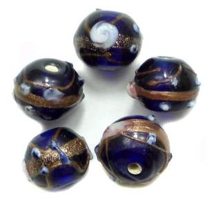 Feuille d'argent Mix Couleur Four Mix Perles Perles de verre DIY Perles de chevron de verre - Product Image 2