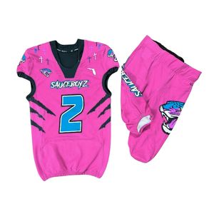 Maillot de football américain personnalisé avec impression par sublimation anti-UV, impression de logo d'équipe personnalisée - Product Image 5