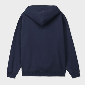 Sudadera con Capucha de Alta Calidad 100% Algodón, Transpirable, para Invierno, Manga Larga, Color Sólido, Informal, para Hombre, con Bolsillo Delantero - Product Image 3