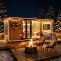 Cabane de vacances Apple 13m² – Studio modulaire préfabriqué avec cuisine, prêt à l'emploi pour jardin