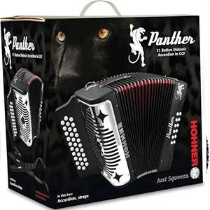 Acordeón Diatónico Panther de 3 Filas de Alta Calidad (Negro) - Product Image 3