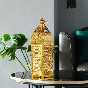 Traditional Metal Candle Holder Lantern-Waterproof & Durable Customizable Color & Logo | for Ramadan & Pooja Room Dcor - Product Image 2