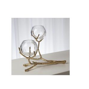 Premium <b>Black</b> Powder Coat Aluminum <b>Candle</b> <b>Holder</b> <b>Pillar</b> Christmas Lighting & Bedroom Decoration - Product Image 3