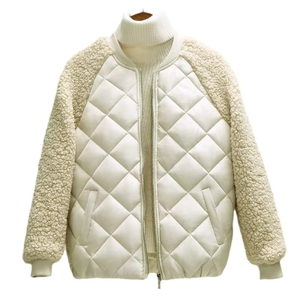 Chaqueta Acolchada con Capucha para Mujer, con Cremallera, de Algodón Grueso, Nueva Colección 2025, Manga Larga, Color Sólido, Informal, para Invierno - Product Image 5