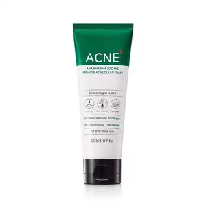Miracle acne creme facial para cuidados com a pele, cosméticos para cuidados com a pele sensível, de 30 dias, mi aha bha pha, espuma clara, 100ml