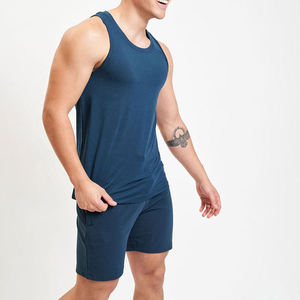 Ensembles pour hommes personnalisés en gros vêtements d'été décontractés pour la maison ensembles confortables ensemble de jogging vêtements de gym - Product Image 3
