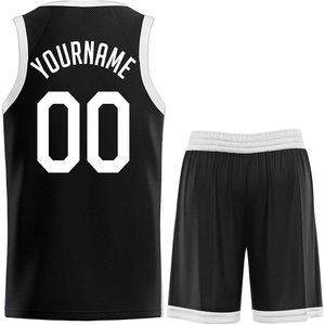 Maillot de basket-ball pour hommes et garçons court uniforme athlétique personnalisé avec nom de l'équipe et numéro respirant grande taille Option OEM - Product Image 2