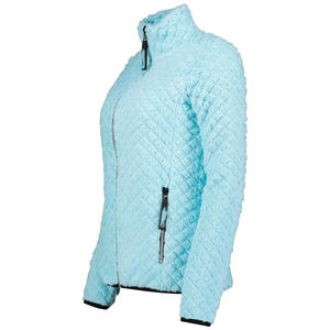 Veste polaire zippée pour femme, personnalisable, en gros, avec rembourrage en coton, pour la randonnée et le trekking - Product Image 3