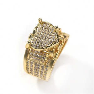 Bague Cœur en Moissanite Taille Princesse Style Hip-hop Luxe Rétro Punk Unisexe pour Fiançailles en Argent 925 Plaqué Rhodium Certifié - Product Image 2