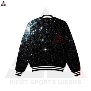 New Style Customized Winter Bomber <b>Jacket</b> with High Quality Sublimation Printing Front Logo Design Windproof <b>Men's</b> - Product Image 4