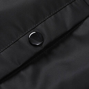 Veste bomber en nylon de haute qualité, décontractée, en gros, col côtelé en tricot, motif uni, veste bomber brodée - Product Image 5