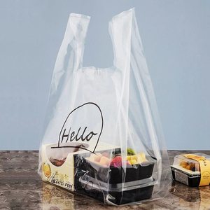 Bolsas de supermercado Bolsas de compras de plástico al por mayor para comida rápida Grosor personalizado Impresión personalizada - Product Image 4