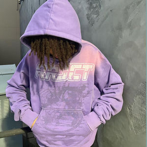 Sudadera cómoda de algodón 100% para hombre, Sudadera con capucha, estilo Atlético informal para interiores y exteriores, sudadera holgada con capas de invierno - Product Image 5