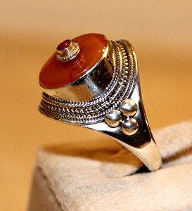 Handcrafted Unisex Classic Channel Technology Red Coral <b>925</b> <b>Silver</b> <b>Ring</b> Fashionable Jewelry for Custom Party Gifts - Product Image 6