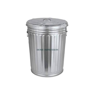 ถังขยะในร้านอาหารและโรงแรมทำจากวัสดุกัลวาไนซ์ขัดเงาถังขยะใช้ในห้องน้ำและห้องครัวรูปทรงและขนาดตามสั่ง - Product Image 1