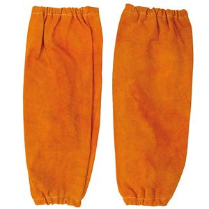 Venta al por mayor de cuero Premium mangas de soldadura personalizable OEM ODM resistente al calor ropa de trabajo de seguridad protección del brazo - Product Image 2