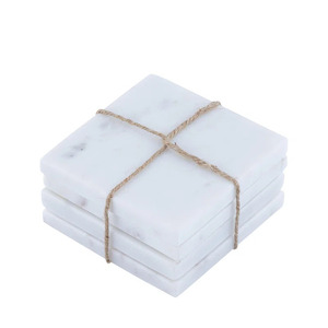 ที่รองแก้วชา/กาแฟทรงหกเหลี่ยมทรงกลมสีขาวน้ำนม - Product Image 6