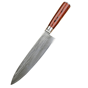 มีดเชฟเหล็กดามัสกัสแบบมืออาชีพคมทำจากสเตนเลสคาร์บอนสูงบริการ OEM แบบปรับแต่งได้ - Product Image 1