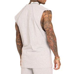 Men's Wear Plus Size Breathable Fashionable Plain Knitted Singlet Cut Out Vest Fitness Streetwear <b>Reflective</b> Vintage Tank <b>Top</b> - Product Image 5
