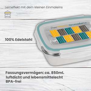กล่องเบนโตะญี่ปุ่นปลอดสาร BPA คุณภาพสูง ขนาด 1000 มล. กล่องอาหารกลางวัน 4 ช่อง ฝาพลาสติกแบบอุ่นได้ ดีไซน์ช่องเดียว - Product Image 3