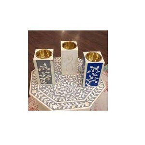 Latest Design Bone Inlay Candle <b>Holder</b> Best 3 Piece Tabletop <b>Tealight</b> Other Candle <b>Holders</b> Decorate Bone Inlay Candle <b>Holder</b> - Product Image 4
