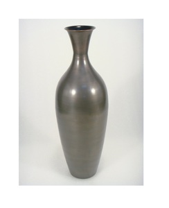 Black Metal Flower <b>Vase</b> for Home Decor Floor Decor <b>Vase</b> - Product Image 1