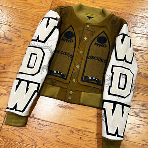 แจ็กเก็ตเบสบอลสำหรับผู้ชายเสื้อแจ็กเก็ตกันหนาวแบบลำลองปกตั้งมีหลายสี - Product Image 3