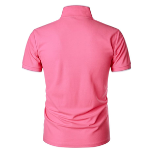 Polo de algodón 100% transpirable de ajuste clásico para hombre, Polo Multicolor de verano para hombre, camisetas informales de diseño básico con cuello en V - Product Image 3