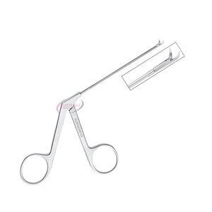 Ciseaux micro-manuels BELLUCCI, courbés, gauche, tranchants - 5 mm |   Instrument de microchirurgie ophtalmique ORL |   Précision en acier inoxydable - Product Image 2