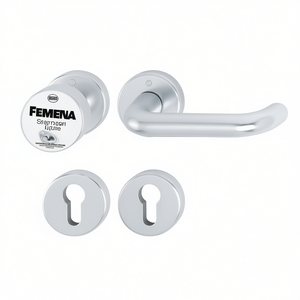 Rosettengarnitur Paris 58/42KV/42KVS/138L Aluminium F1 U-Form PZ DIN Links Right/Left Flach D/K HOPPE <b>Wall</b> Organizer Mail & <b>Key</b> - Product Image 3