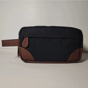 Lavé plaine toile café voyage trousse de toilette dame pochette 2025 classique hommes femmes blanc cosmétique sac - Product Image 3