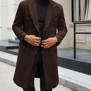 <b>Men</b> <b>Long</b> Coat Fashion Classic Office <b>Overcoat</b> <b>Men</b> <b>Long</b> Coat Elegant Thick <b>Wool</b> Blend Outerwear <b>Men</b> <b>Long</b> Coat - Product Image 3
