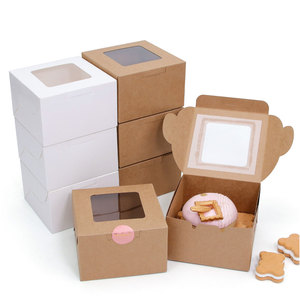 Custom Design Custom Logo Food Grade Paper <b>Pink</b> Doughnut Custom Color Cardboard Paper Mailing Apparel - Product Image 1