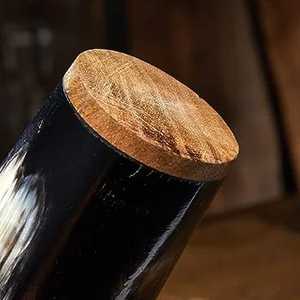 Verre en corne naturelle sculpté et fabriqué à la main de qualité supérieure personnalisé pour la bière et l'eau pour la maison restaurant hôtel de l'Inde - Product Image 5