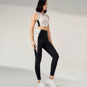 Conjunto de yoga sólido de talla grande para mujer, ropa deportiva para gimnasio, diseño sublimado informal de gran tamaño - Product Image 3