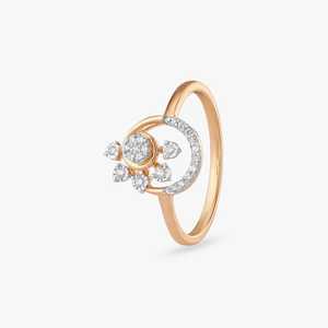 Bague solitaire en or massif 14 carats avec diamant de laboratoire de coupe ronde, design classique pour cadeau d'anniversaire, élégante pour femme - Product Image 6