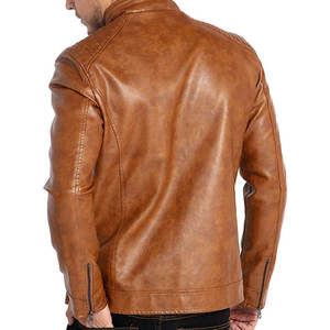 Customized StyleThick Goatskin Vintage <b>Jacket</b> Motorcycle Genuine Leather Cloth <b>Men's</b> Coat Real <b>Sheepskin</b> <b>jacket</b> for <b>men</b> - Product Image 2