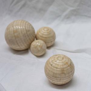 Resin Sphere with Stripe or <b>Chess</b> Pattern Bone Inlay Ball for Showpiece <b>Table</b> Decor Balls Living Room Centerpiece Gifted Balls - Product Image 1