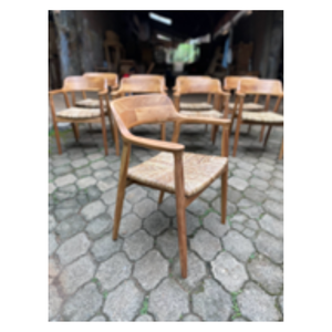 Chaise de salle à manger en bois Hiroshima, chaise de café décontractée, fauteuil simple, mobilier de maison moderne en bois massif – Vente chaude en gros - Product Image 2