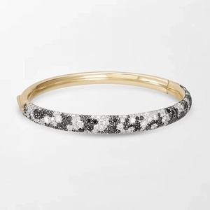 Bracelet Daring Safari Black Diamond avec 142 diamants ronds cultivés en laboratoire, 2,19 carats GH-VS, en or jaune 18 carats, bijoux fins, cadeau - Product Image 1