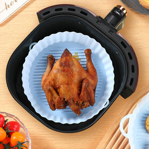 Revestimientos de silicona reutilizables premium para <span class=keywords><strong>freidora</strong></span> de aire, resistentes al calor, para olla de silicona, redondos - Product Image 4