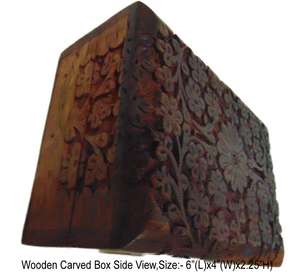 Wholesale Antique Hand Carved <b>Wooden</b> <b>Boxes</b> from India Authentic Vintage Indian Carved <b>Boxes</b> Home Storage Jewelry & Gifts - Product Image 4