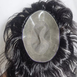 Patch indien Remy en soie naturelle américaine pour hommes, système capillaire de haute qualité - Product Image 1