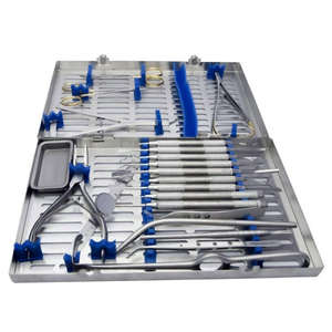 ชุดเครื่องมือผ่าตัดสะดือ สำหรับทันตแพทย์ ห้องปฏิบัติการ ศัลยกรรมช่องปากขั้นสูง ชุดเครื่องมือฝังรากเทียม คุณภาพสูง ได้รับการรับรองมาตรฐาน CE ใช้พลังงานด้วยมือ - Product Image 3