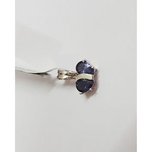 Pendentif Shah Gems pour femme en Iolite naturelle, en argent sterling 925 plaqué rhodium, style religieux, breloque en cristal - Product Image 4