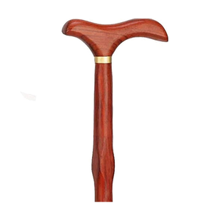 Wholesale Walker Old Man Elderly Disabled Handle Carved Solid <b>Walking</b> Sticks Wood <b>Crutch</b> Cane - Product Image 5